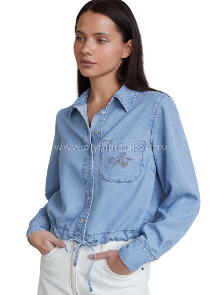 Блузка женская Vilatte D59.021 светло-голубой