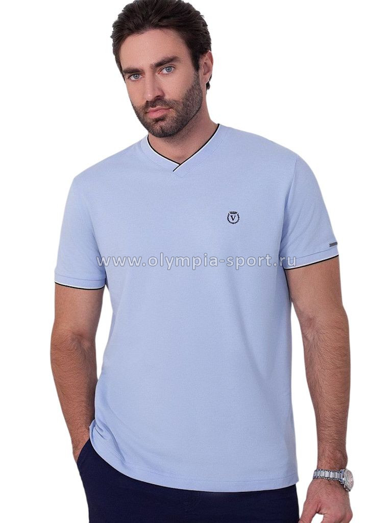 Футболка мужская Vilatte U49.056 голубой