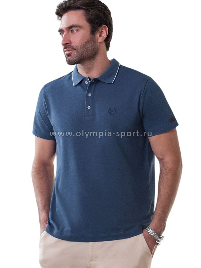 Футболка поло мужская Vilatte U49.057 св.синий