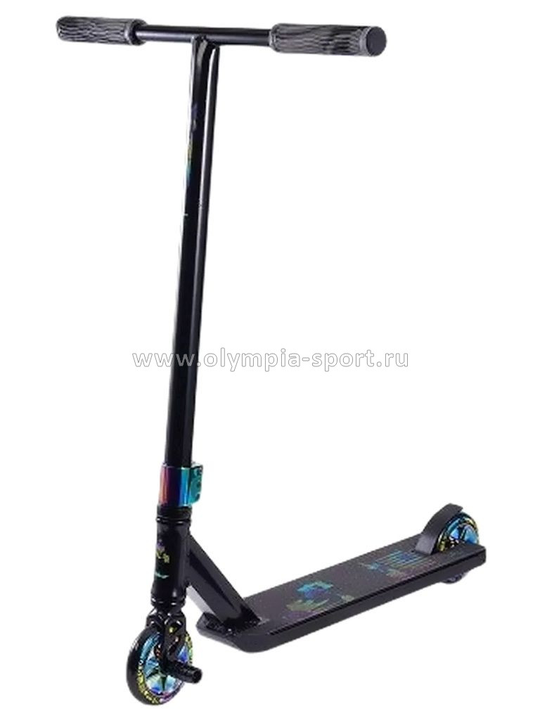 Самокат трюковый ATEOX Maul 110mm AL черный нео (+пега)